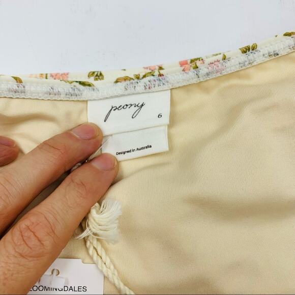 Peony La Boheme High Waist Belted Bikini Bottom - Picture 9 of 12